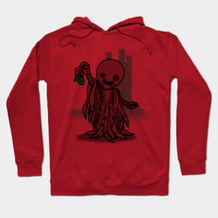 Christmas Xmas Mistletoe Sinister Kisser Funny Fantasy Xmas Hoodie